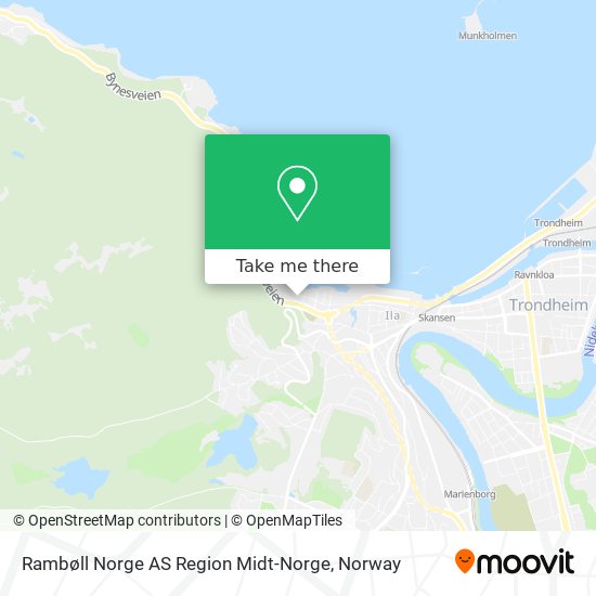 Rambøll Norge AS Region Midt-Norge map