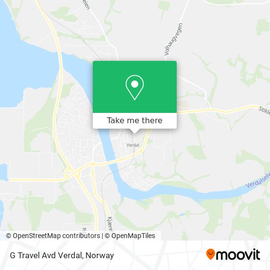 G Travel Avd Verdal map