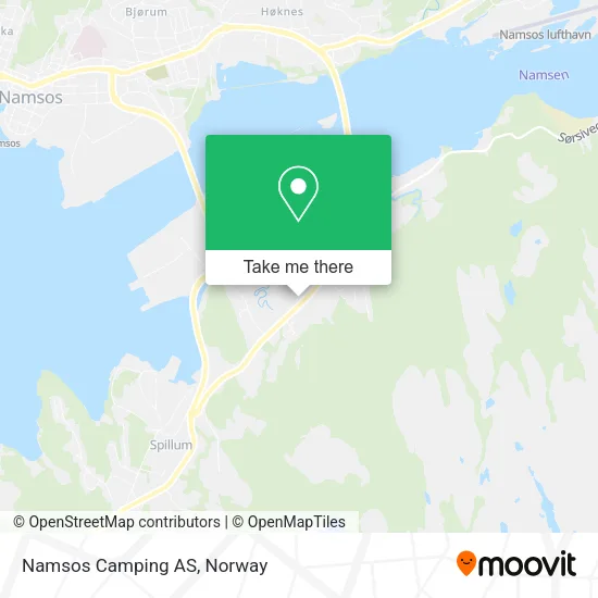 Namsos Camping AS map