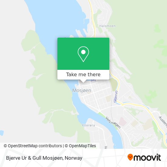 Bjerve Ur & Gull Mosjøen map