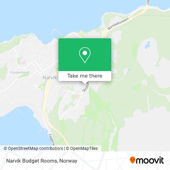 Narvik Budget Rooms map