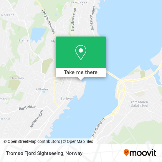 Tromsø Fjord Sightseeing map