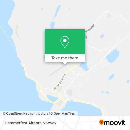 Hammerfest Airport map