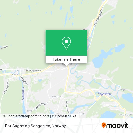 Ppt Søgne og Songdalen map
