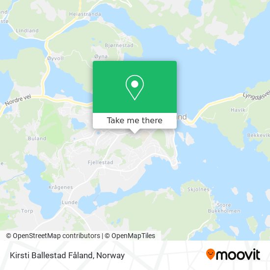 Kirsti Ballestad Fåland map