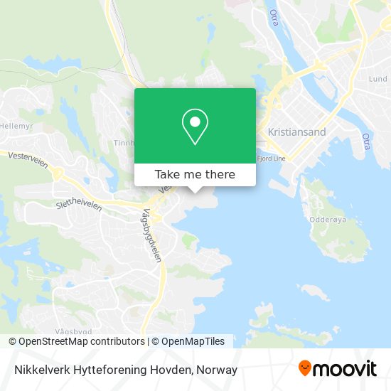 Nikkelverk Hytteforening Hovden map