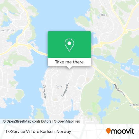 Tk-Service V/Tore Karlsen map