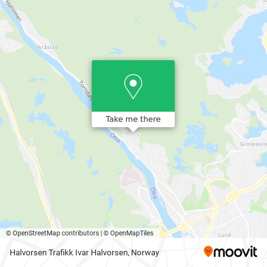 Halvorsen Trafikk Ivar Halvorsen map