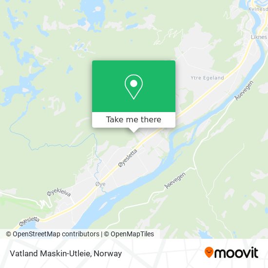 Vatland Maskin-Utleie map