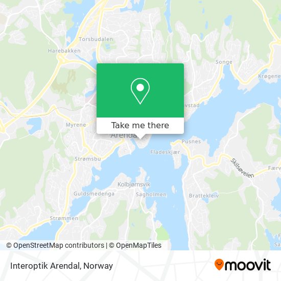 Interoptik Arendal map