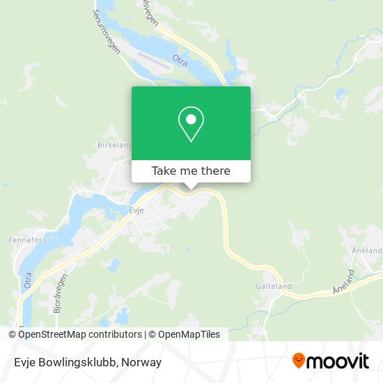 Evje Bowlingsklubb map