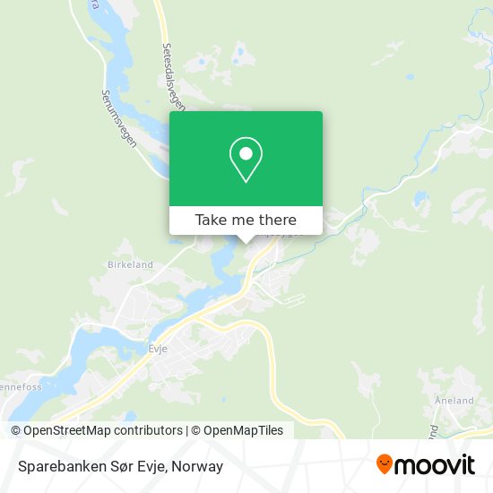 Sparebanken Sør Evje map