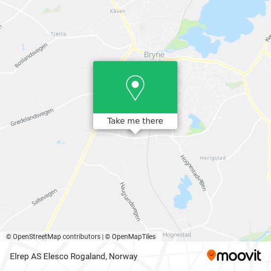 Elrep AS Elesco Rogaland map