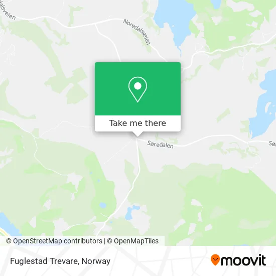 Fuglestad Trevare map