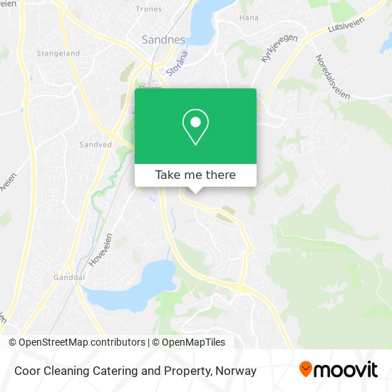 Coor Cleaning Catering and Property map