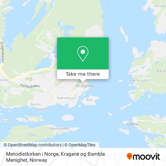 Metodistkirken i Norge, Kragerø og Bamble Menighet map