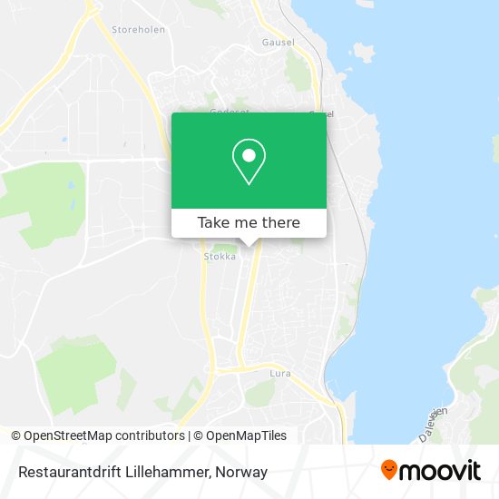 Restaurantdrift Lillehammer map