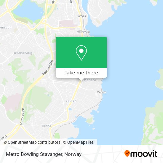 Metro Bowling Stavanger map