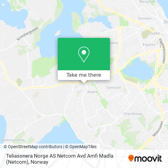 Teliasonera Norge AS Netcom Avd Amfi Madla map