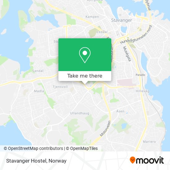 Stavanger Hostel map