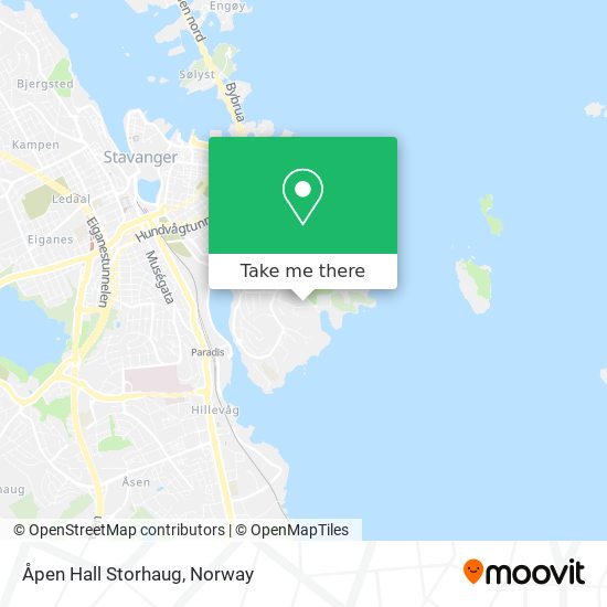Åpen Hall Storhaug map