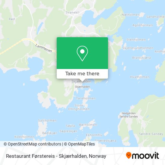 Restaurant Førstereis - Skjærhalden map