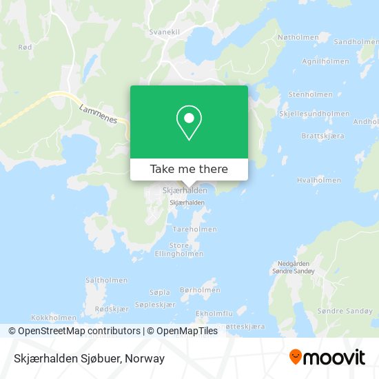 Skjærhalden Sjøbuer map