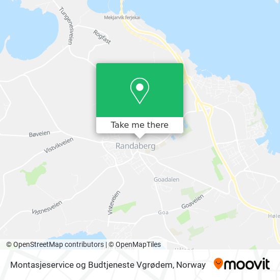 Montasjeservice og Budtjeneste Vgrødem map