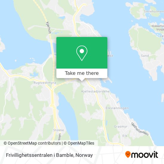 Frivillighetssentralen i Bamble map