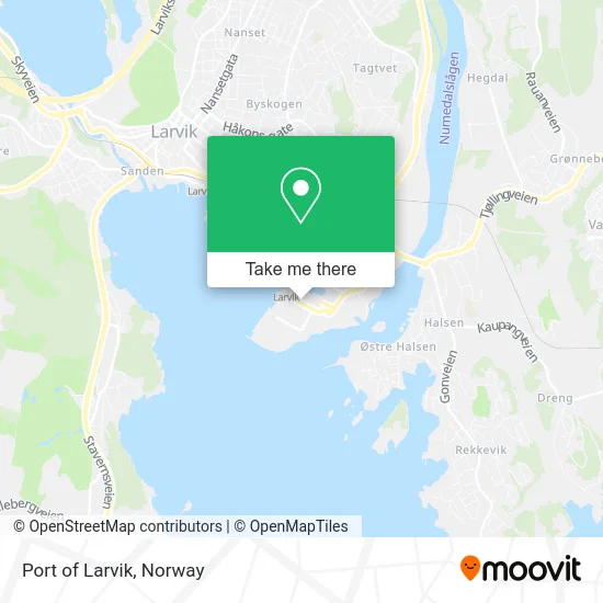 Port of Larvik map