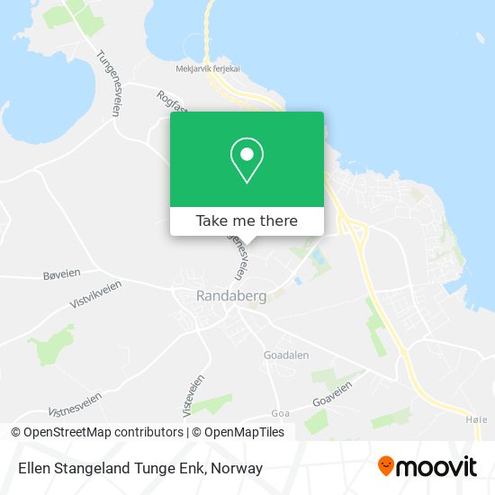 Ellen Stangeland Tunge Enk map