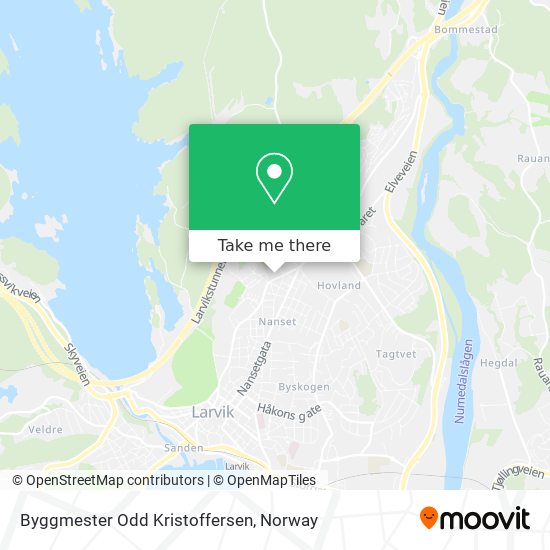 Byggmester Odd Kristoffersen map