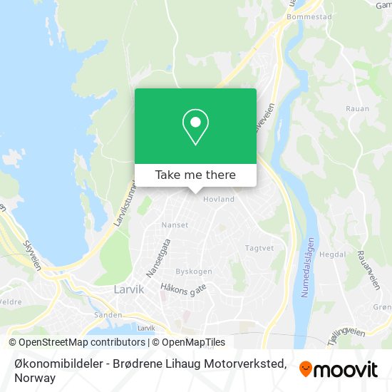 Økonomibildeler - Brødrene Lihaug Motorverksted map