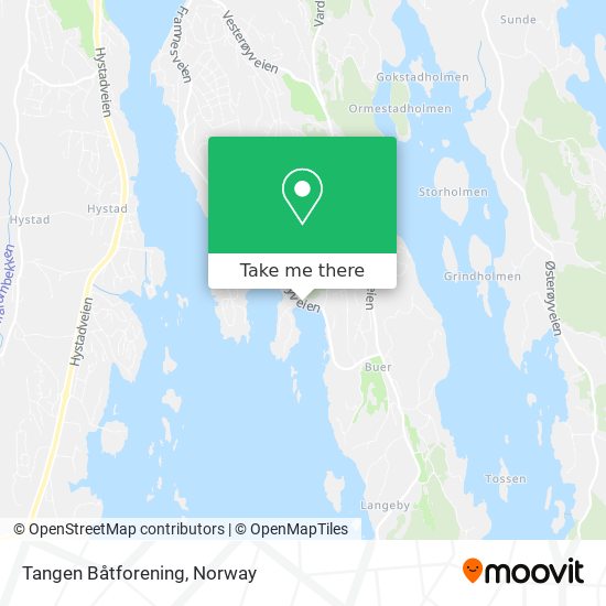 Tangen Båtforening map