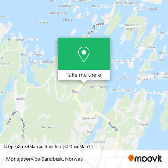 Mønsjesørvice Sandbæk map