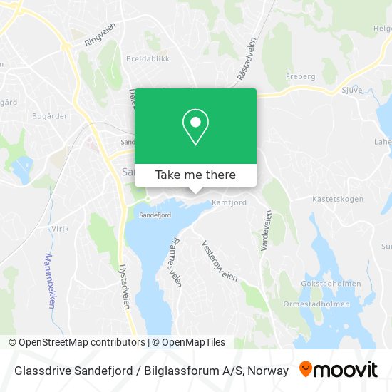 Glassdrive Sandefjord / Bilglassforum A / S map