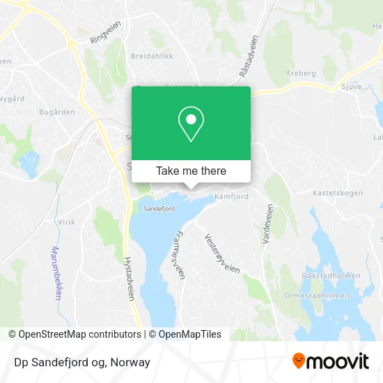 Dp Sandefjord og map