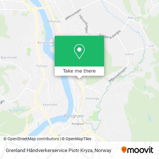 Grenland Håndverkerservice Piotr Kryza map