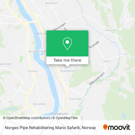 Norges Pipe Rehabilitering Mario Safarik map