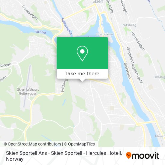 Skien Sportell Ans - Skien Sportell - Hercules Hotell map