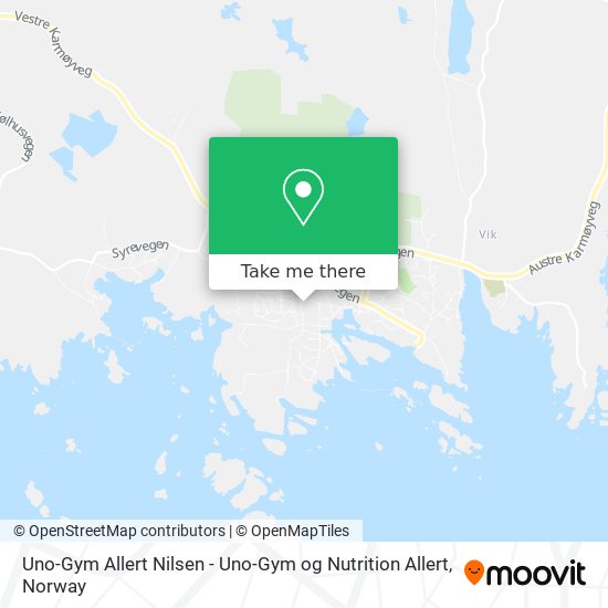 Uno-Gym Allert Nilsen - Uno-Gym og Nutrition Allert map
