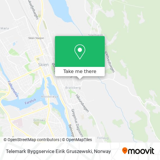 Telemark Byggservice Eirik Gruszewski map