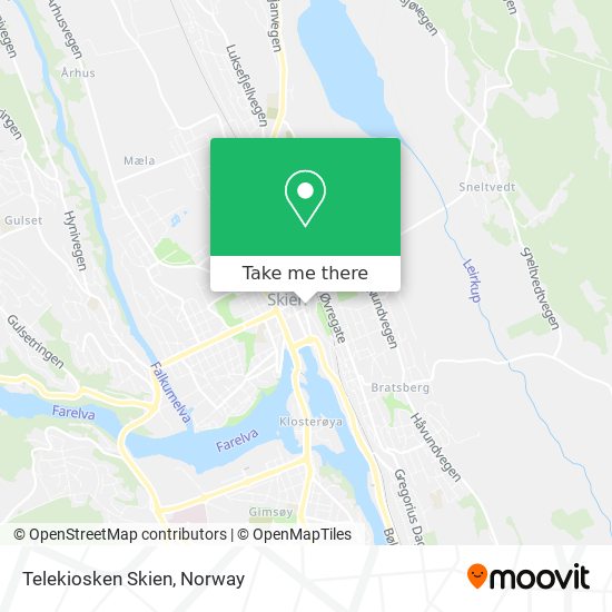 Telekiosken Skien map