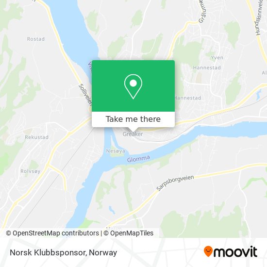 Norsk Klubbsponsor map
