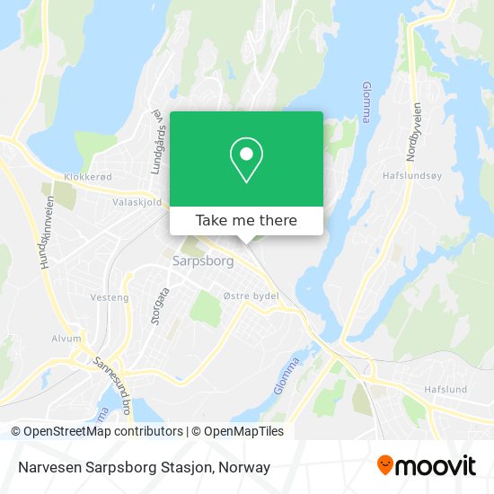 Narvesen Sarpsborg Stasjon map