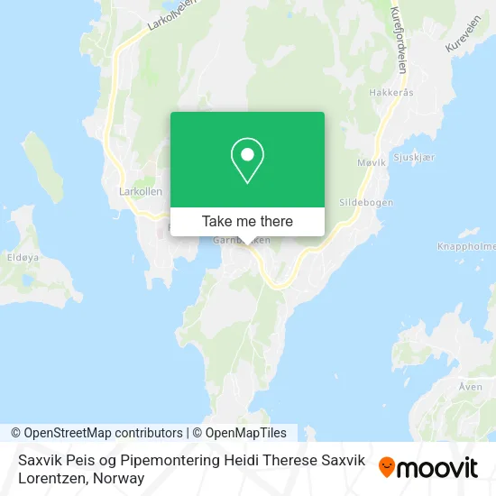 Saxvik Peis og Pipemontering Heidi Therese Saxvik Lorentzen map