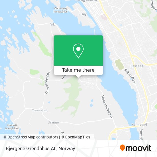 Bjørgene Grendahus AL map