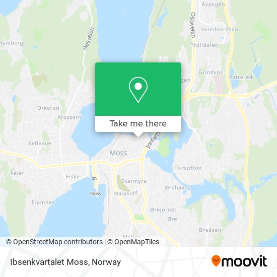 Ibsenkvartalet Moss map