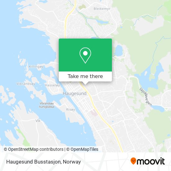 Haugesund Busstasjon map