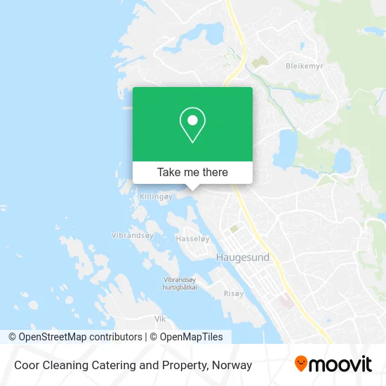 Coor Cleaning Catering and Property map